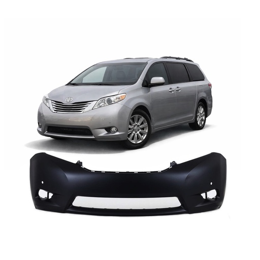 [TO1000368] Front Bumper Cover for Toyota Sienna 2011-2017 Primed XLE 52119-08902 TO1000368