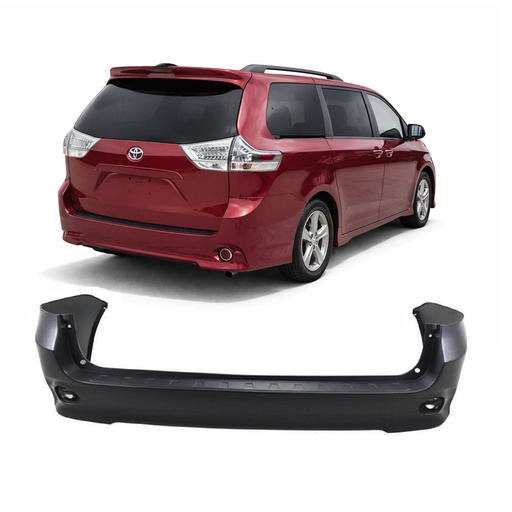 [TO1100284] Rear Bumper Cover for Toyota Sienna 2011-2020 Primed 52159-08905, TO1100284