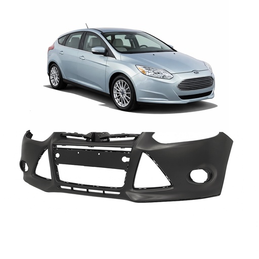 [FO1000664] Front Bumper Cover For Ford Focus 2012-2014 S SE, W/O Sensor & Tow Hook