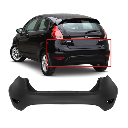 [FO1100701] Rear Bumper Cover For Ford Fiesta Hatchback 11-16 D2BZ17906AA FO1100701