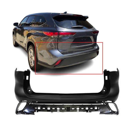 [TO1100354K1] Rear Bumper Cover Kit For 2020-2022 Toyota Highlander 521590E922