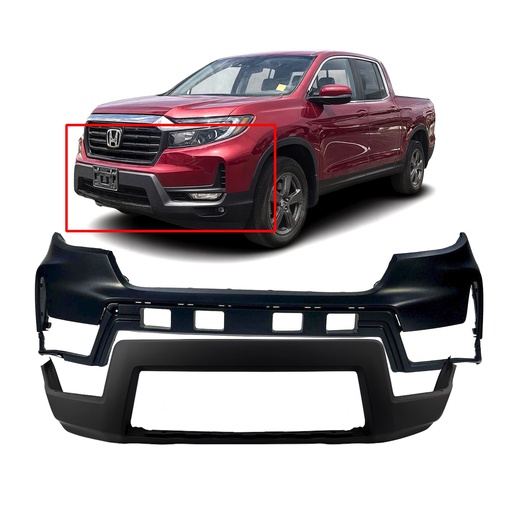 [HO1014107K1] Front Bumper Cover Kit for Honda Ridgline 2021-2023 Primed 04711T6ZA50ZZ