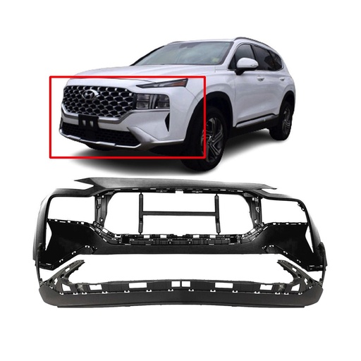 [HY1014105K1] Front Bumper Cover Kit For 2021-2023 Hyundai Santa Fe Primed HY1014105