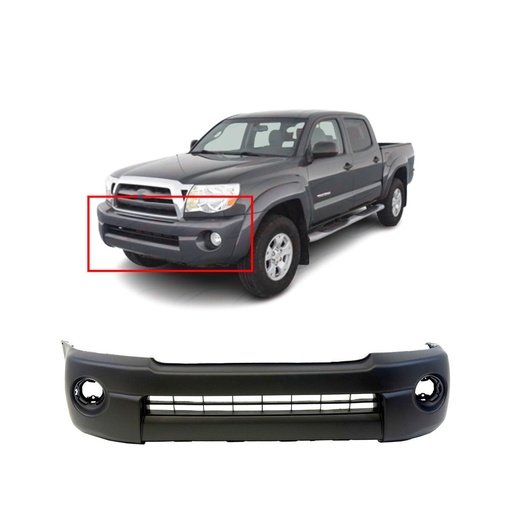 [TO1000302] Textured Front Bumper Cover Fascia for 2005-2011 Toyota Tacoma Pickup 5211904040
