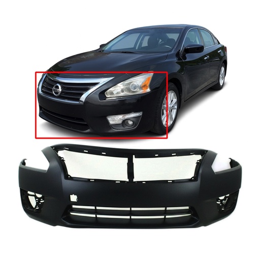 [NI1000285] Primed Front Bumper Cover Fascia for 2013 2014 2015 Nissan Altima Sedan