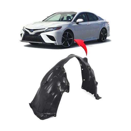 [TO1248215] Front Left Driver Side Fender Liner for Toyota Camry 2018-2024 TO1248215