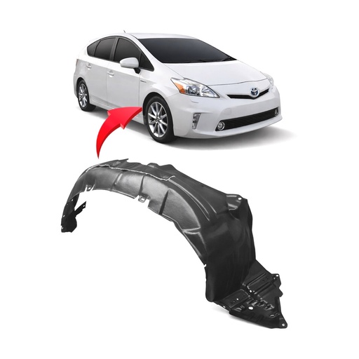 [TO1249179] Front Right Passenger Side Fender Liner for Toyota Prius V 2012-2014 TO1249179