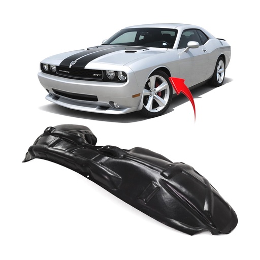 [CH1248150] Front Left Driver Side Fender Liner for Dodge Challenger 2008-2014 CH1248150