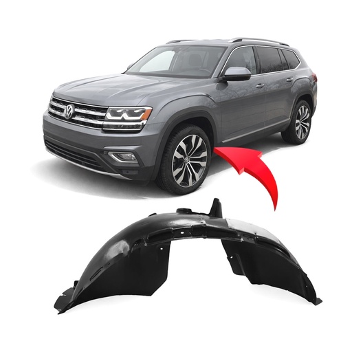 [VW1248144] Front Left Driver Side Fender Liner for Volkswagen Atlas 2018-2023 VW1248144