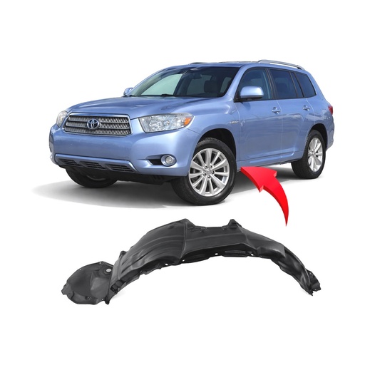[TO1248150] Front Left Driver Side Fender Liner for Toyota Highlander 2008-2010 TO1248150