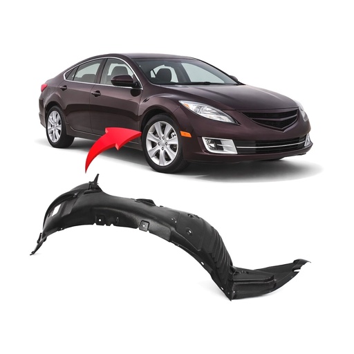 [MA1249134] Front Right Passenger Side Fender Liner for Mazda 6 2009-2011 MA1249134