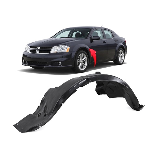 [CH1248159] Front Left Driver Side Fender Liner for Dodge Avenger 2011-2014 CH1248159