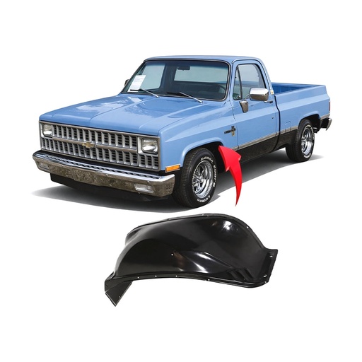 [GM1246102] Front Left Driver Side Fender Liner for Chevrolet Blazer 1981-1991 GM1246102