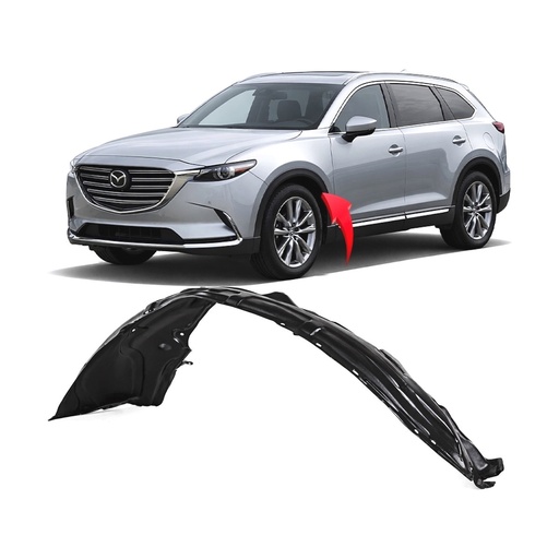 [MA1248144] Front Left Driver Side Fender Liner for Mazda CX-9 2010-2015 MA1248144