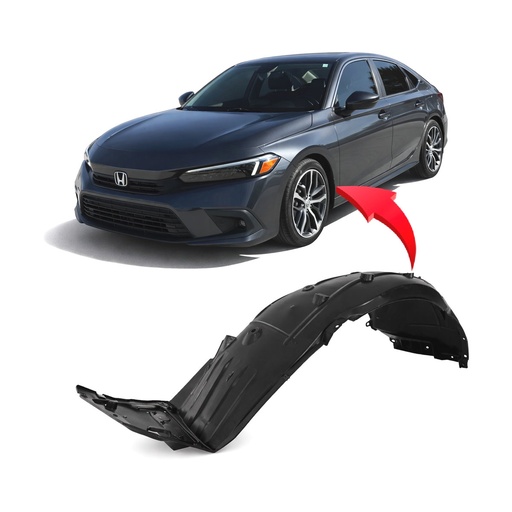 [HO1248201] Front Left Driver Side Fender Liner for Honda Civic 2022-2024 HO1248201