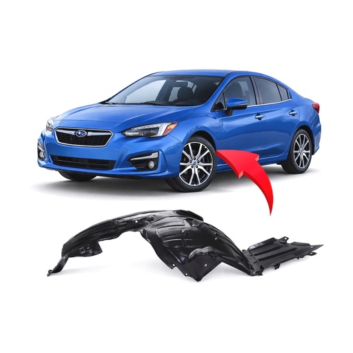 [SU1248128] Front Left Driver Side Fender Liner for Subaru Impreza 2017-2022 SU1248128