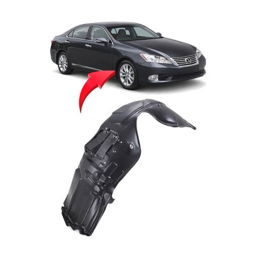 [LX1249114] Front Right Passenger Side Fender Liner for Lexus ES350 2010-2012 LX1249114