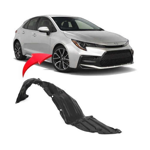 [TO1249233] Front Right Passenger Side Fender Liner for Toyota Corolla 2020-2025 TO1249233