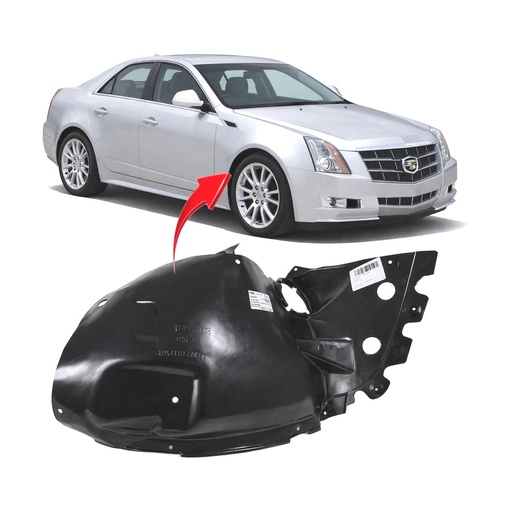 [GM1249198] Front Right Passenger Side Fender Liner for Cadillac CTS 2008-2014 GM1249198