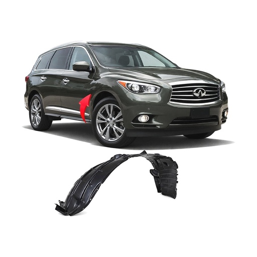 [NI1249137] Front Passenger Side Fender Liner for Nissan Pathfinder 2013-2014 NI1249137