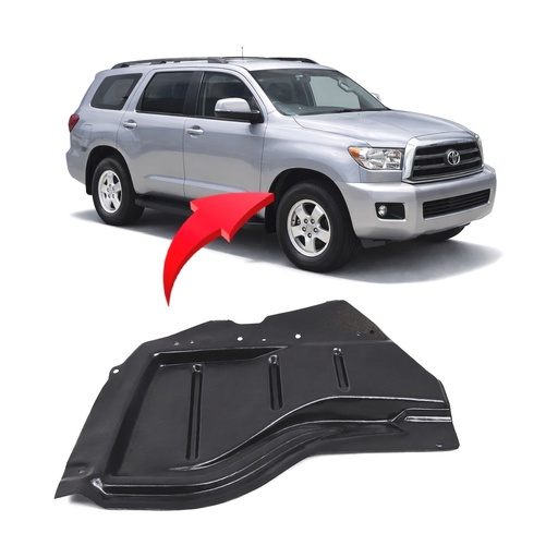 [TO1249153] Front Right Passenger Side Fender Liner for Toyota Sequoia 2008-2020 TO1249153