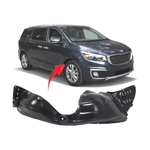 [KI1249148] Front Right Passenger Side Fender Liner for Kia Sedona 2015-2019 KI1249148