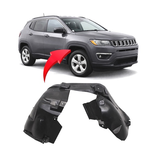 [CH1249189] Front Right Passenger Side Fender Liner for Jeep Compass 2017-2024 CH1249189