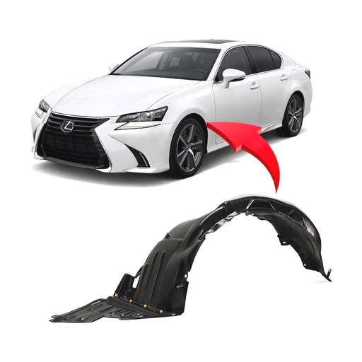[LX1248146] Front Left Driver Side Fender Liner for Lexus GS350 2016-2020 LX1248146