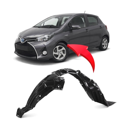 [TO1248226] Front Left Driver Side Fender Liner for Toyota Yaris 2016-2020 TO1248226
