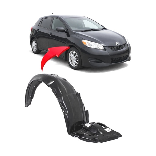 [TO1249155] Front Right Passenger Side Fender Liner for Toyota Matrix 2009-2014 TO1249155