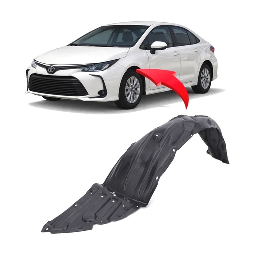 [TO1248234] Front Left Driver Side Fender Liner for Toyota Corolla 2020-2025 TO1248234