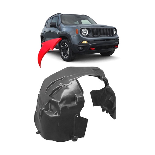 [CH1249184] Front Right Passenger Side Fender Liner for Jeep Renegade 2015-2018 CH1249184