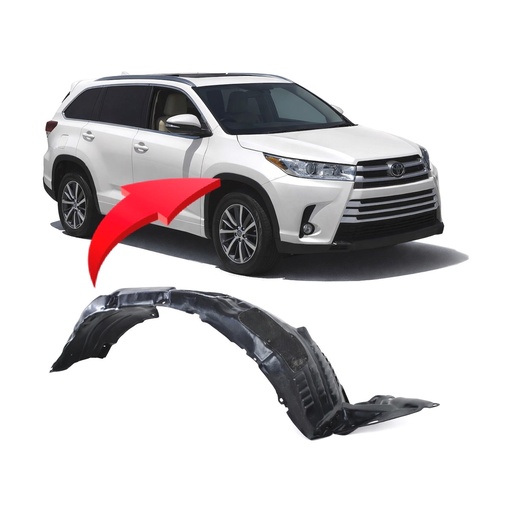 [TO1249195] Front Passenger Side Fender Liner for Toyota Highlander 2014-2016 TO1249195