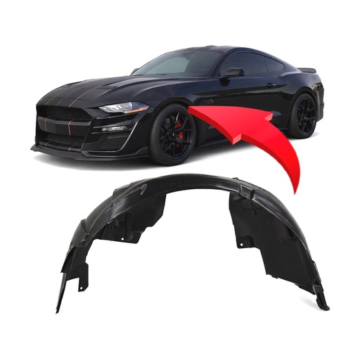 [FO1248191] Front Left Driver Side Fender Liner for Ford Mustang 2018-2023 FO1248191