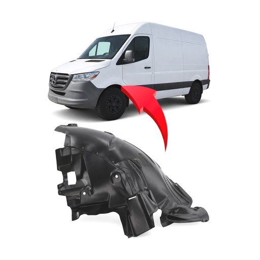 [MB1248202] Front Driver Fender Liner for Mercedes-Benz Sprinter 1500 2019-2022 MB1248202