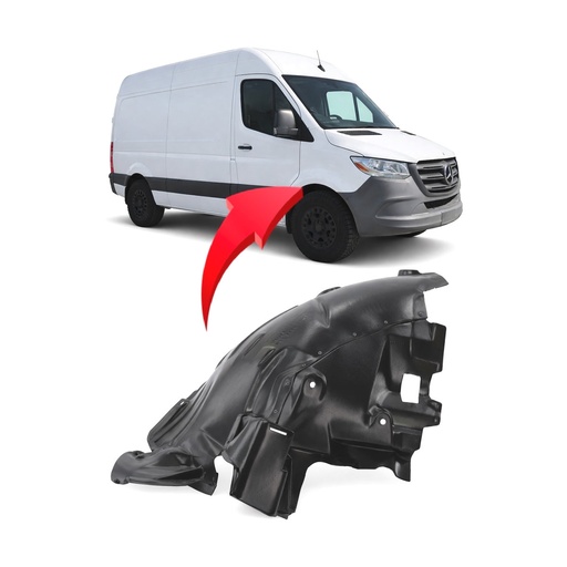[MB1249202] Front Passenger Fender Liner for Mercedes-Benz Sprinter 1500 2019-2022 MB1249202