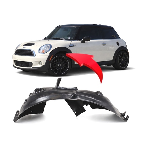 [MC1248102] Front Left Driver Side Fender Liner for Mini Cooper 2007-2015 MC1248102