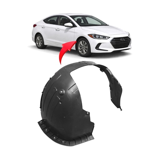 [HY1249159] Front Right Passenger Side Fender Liner for Hyundai Elantra 2017-2018 HY1249159