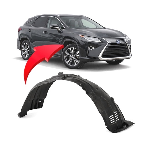 [LX1249137] Front Right Passenger Side Fender Liner for Lexus RX350 2016-2022 LX1249137