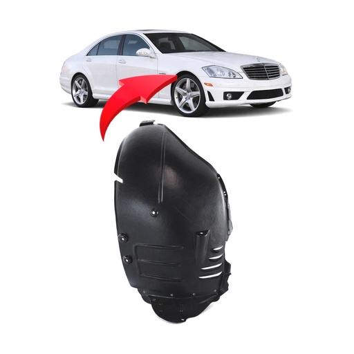 [MB1249143] Front Passenger Side Fender Liner for Mercedes-Benz S550 2007-2011 MB1249143