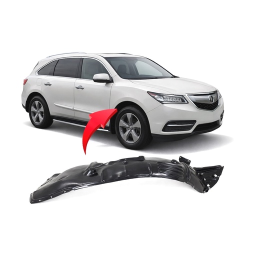 [AC1249131] Front Right Passenger Side Fender Liner for Acura MDX 2014-2015 AC1249131