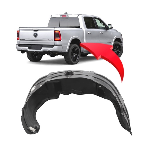 [CH1762108] Rear Left Driver Side Fender Liner for Ram 1500 2019-2024 CH1762108