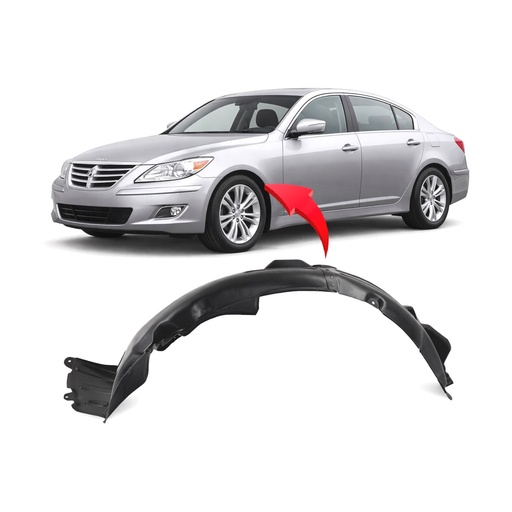 [HY1248120] Front Driver Side Fender Liner for Hyundai Genesis Coupe 2010-2012 HY1248120