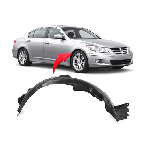 [HY1249120] Front Passenger Side Fender Liner for Hyundai Genesis Coupe 2010-2012 HY1249120