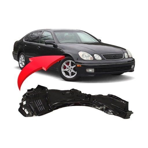 [LX1251103] Front Right Passenger Side Fender Liner for Lexus GS300 1998-2005 LX1251103