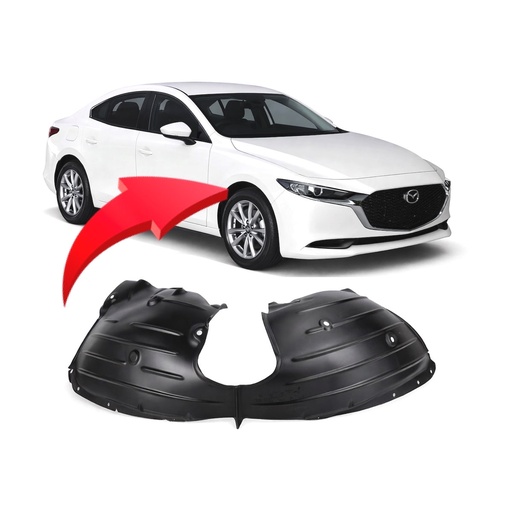 [MA1249156] Front Right Passenger Side Fender Liner for Mazda 3 2019-2023 MA1249156