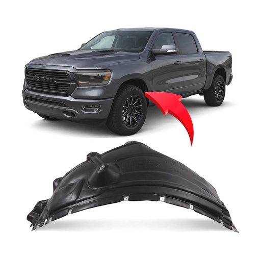 [CH1248205] Front Left Driver Side Fender Liner for Ram 1500 2019-2024 CH1248205