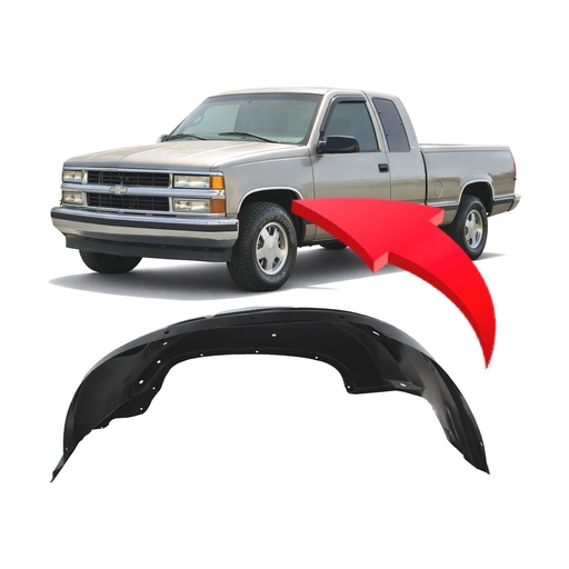 [GM1246104] Front Left Driver Side Fender Liner for Chevrolet C1500 1993-1998 GM1246104