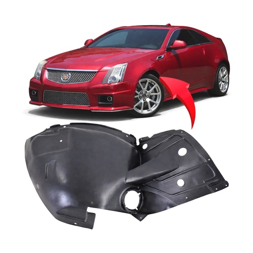 [GM1248229] Front Left Driver Side Fender Liner for Cadillac CTS 2009-2015 GM1248229