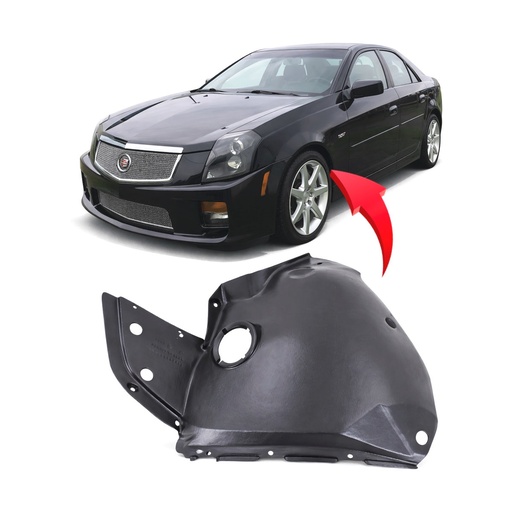 [GM1248231] Front Left Driver Side Fender Liner for Cadillac CTS 2004-2007 GM1248231